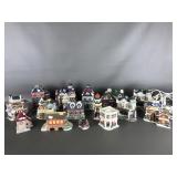 Vtg cobblestone corners Christmas village set