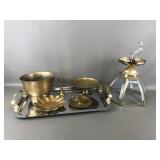 Vtg Brass Candlesticks & More