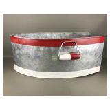 Galvanized Metal Boat Outdoor Ice Bucket