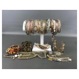 Vintage & Modern Costume Jewelry Bracelets