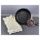 Cast Iron No. 3 6 5/8in Pan & More