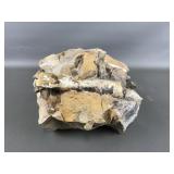 Rock With Mysterious Iridescent Inclusions!