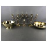 Vintage Baldwin Brass 3-arm Candelabras & More