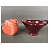 Vtg Fiestaware Mini Disc Pitcher & More