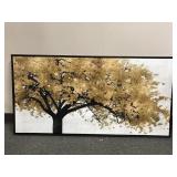 Traditional Tree With Autumn Leaves Framed