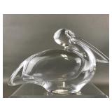 Vintage Baccarat Crystal Pelican Figurine