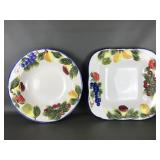 Ceramic 3d Relief Fruit Panware Serving Plates