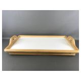 Folding Wooden Breakfast Bed Tray Lap Table
