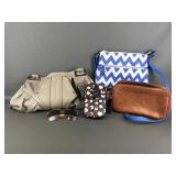 B. Makowsky Beige Leather Shoulder Bag & More