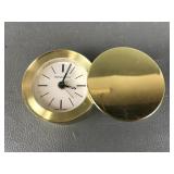 Tiffany & Co. Brass Travel Alarm Clock