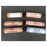 Quarter, Nickel & Penny Rolls