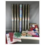 Vtg Tywell Ribbons, Holiday Wrapping & More