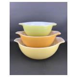 Vtg Pyrex Cinderella Nesting Mixing Bowls