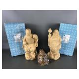 Hand-carved Wooden Asian Figures & More