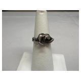 Sterling Silver Abstract Lady Ring