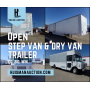 Online Auction | Step Van & Dry Van Trailer