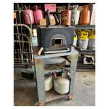 NC Tools 4-Burner Propane Forge on Cart with (2) Tanks