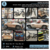 Estate Sale: 1967 TVR 1800 Collector Project Car, Electric Bicycles & Restoration Parts