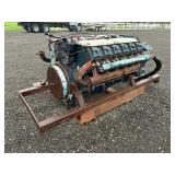 Deutz V12 Air Cooled Diesel Motor Mounted on a Subframe