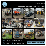 Online Auction | Heavy Construction Equipment, Vehicles, Lifts, Tools & More