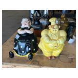 Red Wing Cookie Jar and Lady Cookie Jar
