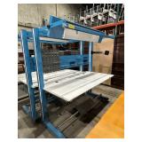 Steel Workbench with Melamine Top and Overhead Light