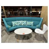 Oval Table, Contemporary Chair, and Contemporary Curved Sofa