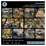 Military Generators, Cargo Vans, Contractor Equipment, Tools & More