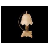 Vintage Pink Depression Glass Era Budoir Lamp