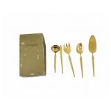 Stanley Roberts 54 Piece Silverware Gold Set