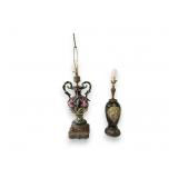 Two Ornate Vintage Table Lamps