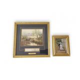 Goebel Porcelain Painting & Thomas Kinkade Art