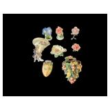 Porcelain/Ceramic Floral Figurines & Wall Pockets