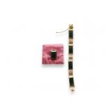 Vintage Jade Link Bracelet  & Pendant