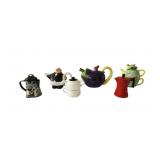 Lot of 6 Novelty & Collectible Teapots