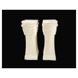 Pair of 28" Neoclassical Pedestal Columns Displays
