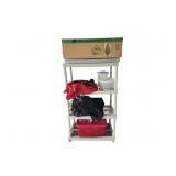 4 Shelf Plastic Shelving Unit