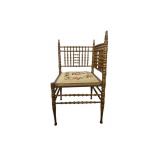 Victorian Wood Corner Chair