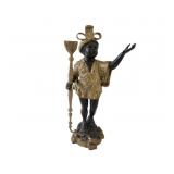 Vintage Moorish Blackamoor Figural Candle Holder