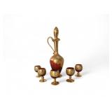 Vintage Venetian Wine & Decanter Set