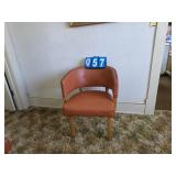 mid century rounded back chair