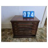 antique spool cabinet J&P Coats