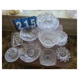 cut glass crystal candy dishes bowls plates