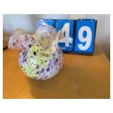 Murano style glass vase