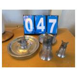 wolf international pewter stir cups ashtray