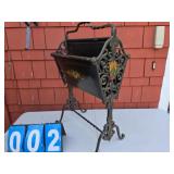 wrought iron magazine rack