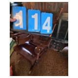 Antique platform Rocker glider