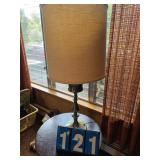 brass table lamp
