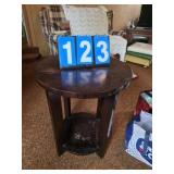 wood side table