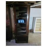 glass front antique country cupboard